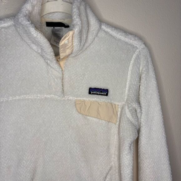Patagonia Retool Snap T Fleece Pullover- Raw Linen - White X-Dye - Picture 8 of 8